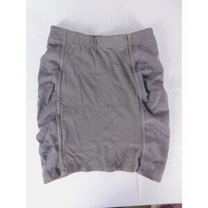 BCBGMAXAZRIA Skirt Womens Small Gray Bandage Knit Bodycon Mini Stretch Ribbed